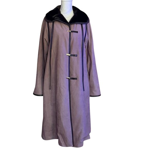 Vintage Voyager West by Youthcraft All Weather trench cape coat duster M medium - Picture 9 of 9